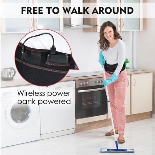 Lumbar vertebrae massager belt with heating feature