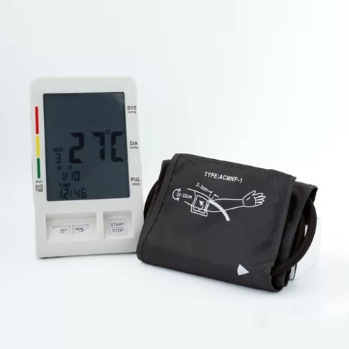 Measurement of blood pressure by arm