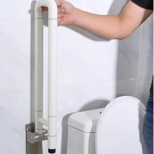 دعم المرحاض الحديدية الفولاذ المقاوم للصدأ المضادة للانزلاق 60cm   ((بدون تركيب))