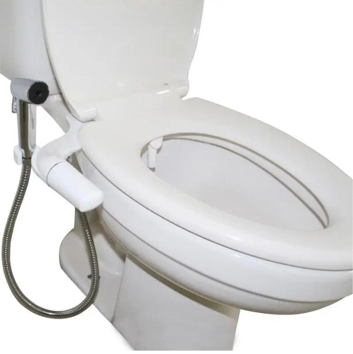 Bidet mounted on a toilet