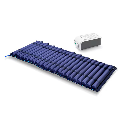 Air mattress with pump for bedridden