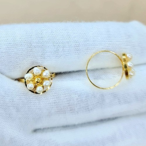 Ring lulu gold(21k) weight(1.6)gr Making per piece size(3us)