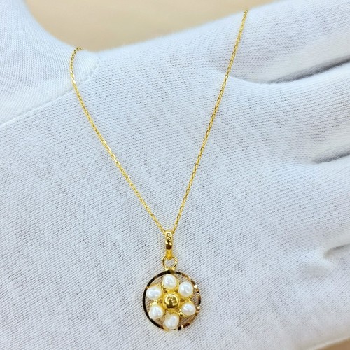 Necklace gold(21k) weight(2.4)gr Making per piece size(40cm)