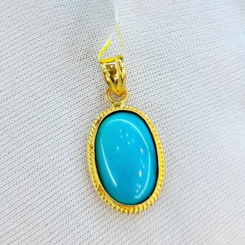 pendant gold (21k) weight (2.9)gr stone (1.1) stone (Turquoise)