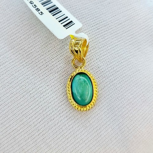 pendant gold (21k) weight (1.85)gr stone (0.4) stone (Turquoise)