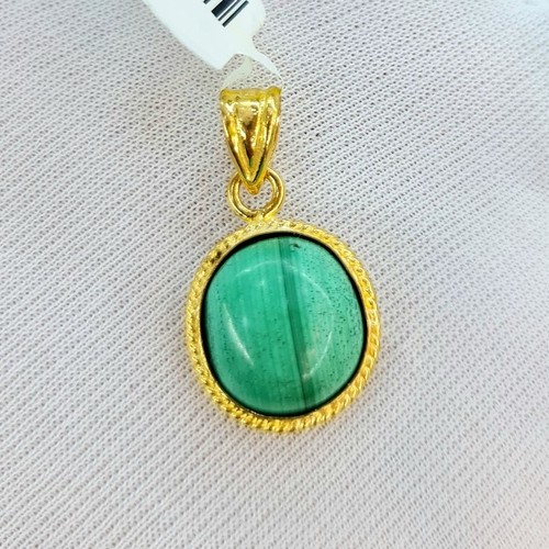 pendant gold (21k) weight (2.2)gr stone (3) stone (Turquoise)