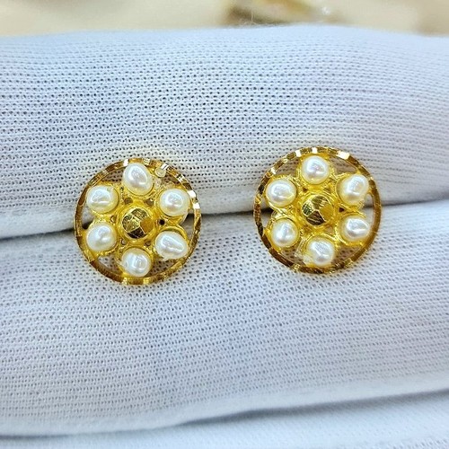 DIVER JEWELLERY (مجوهرات الغواص) - Earing lulu Gold(21k) weight(3.3)gr size L