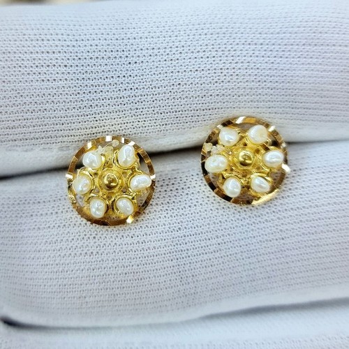 Earing lulu Gold(21k) weight(2.3)gr size M