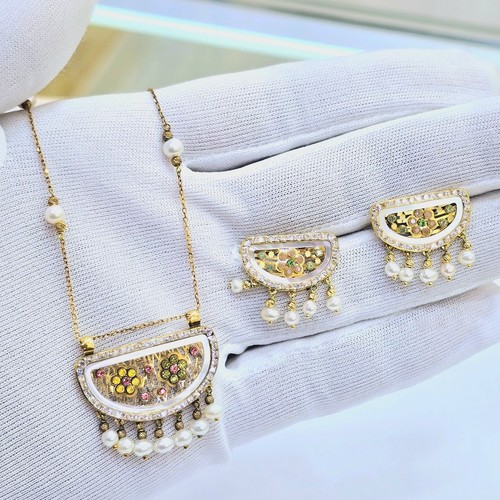 Half set (18k) gold(7.8)gr Making(5kd)size(M) 45cm