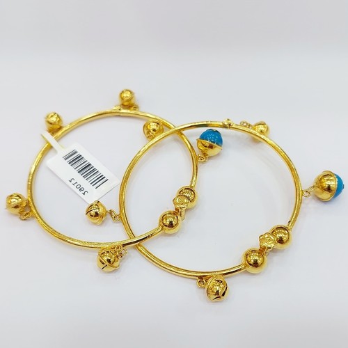 Anklet For (1.5-2.5yearsold kid) 21k 2pic ) weight(15)gr - 1.8gr stone