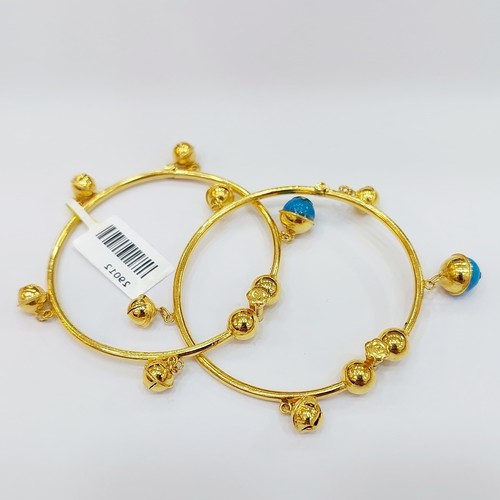 Anklet For (2.5-4yearsold kid) 21k 2pic weight(16.1)gr - 1.8gr stone