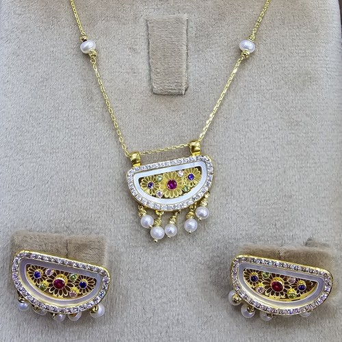 Half set Gold (21k) weight (6.6)gr size 45cm