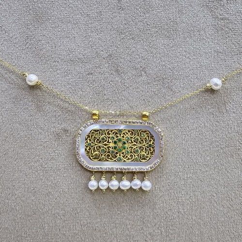 Necklace gold (21k) weight (5.5)gr Length (45cm)