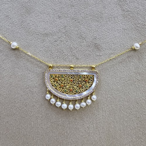 Necklace gold (21k) weight (7.3)gr Length (45cm)