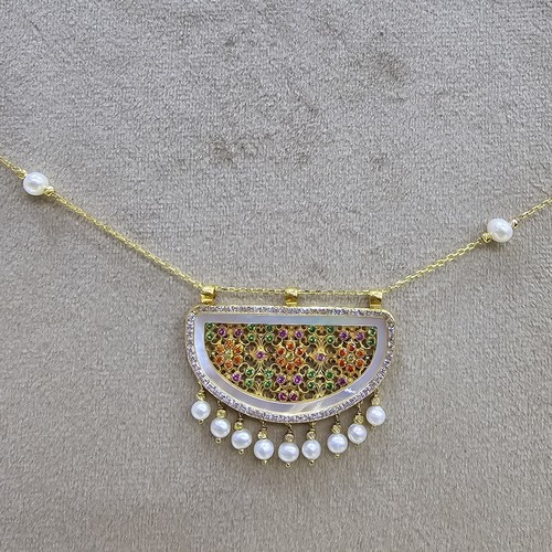 Necklace gold (21k) weight (7.3)gr Length (45cm)