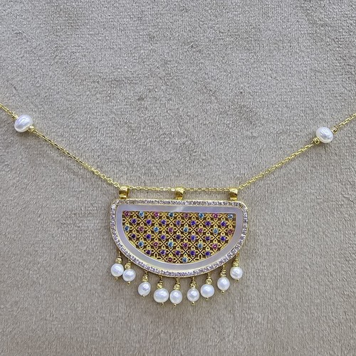 Necklace gold (21k) weight (7.3)gr Length (45cm)