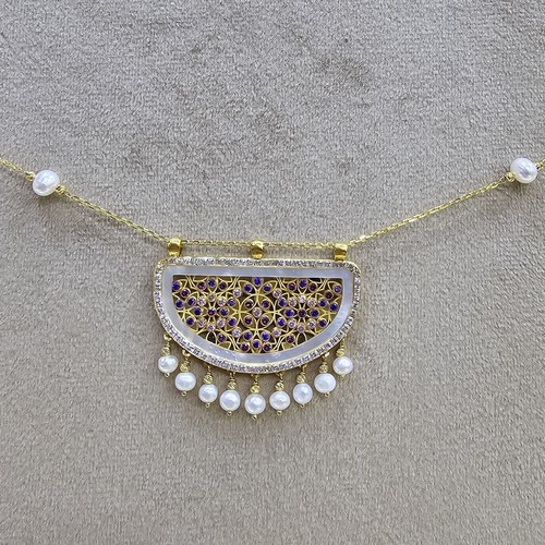 Necklace gold (21k) weight (7.3)gr Length (45cm)