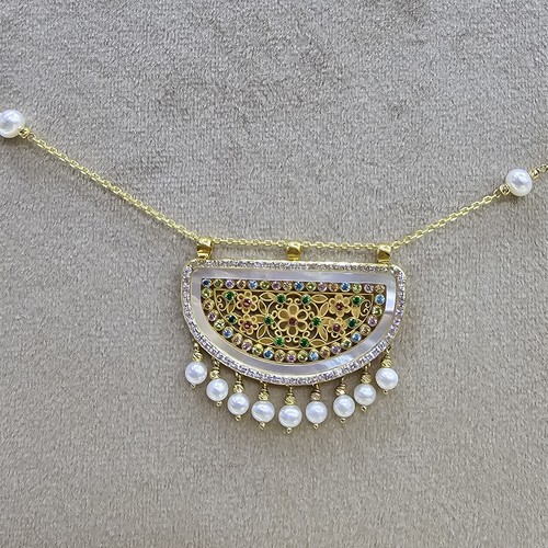 Necklace gold (21k) weight (7.3)gr Length (45cm)