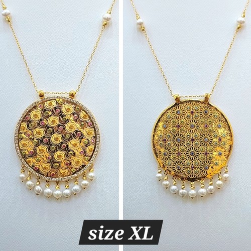 Necklace gold (21k) weight (10.3)gr Length (55cm)size(XL)