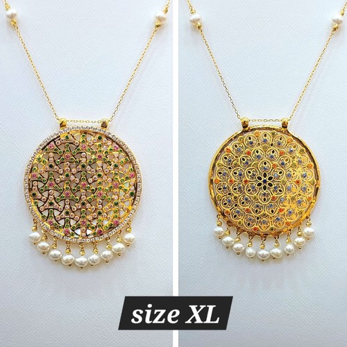 Necklace gold (21k) weight (11.2)gr Length (55cm)size(XL)