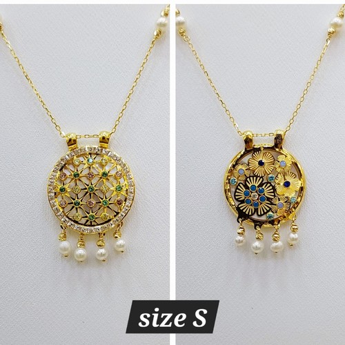 Necklace gold (21k) weight (4.3)gr Length (45cm)size(S)