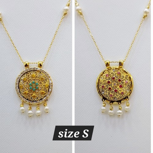 Necklace gold (21k) weight (4.3)gr Length (45cm)size(S)