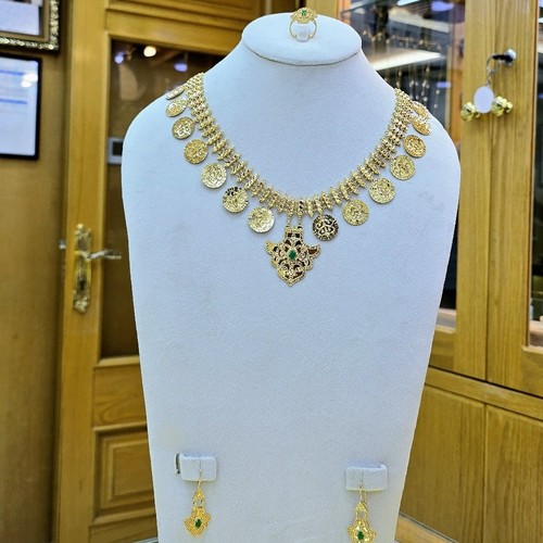 Full set gold (21k) weight (72.56)gr size (45cm)