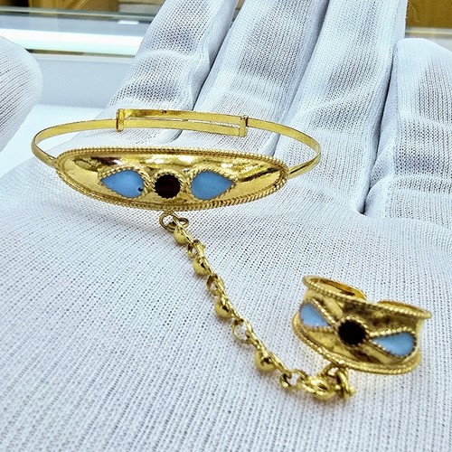 DIVER JEWELLERY (مجوهرات الغواص) - Mafateel Mena gold (21k) weight(5.8)gr free size (Newborn-5years)