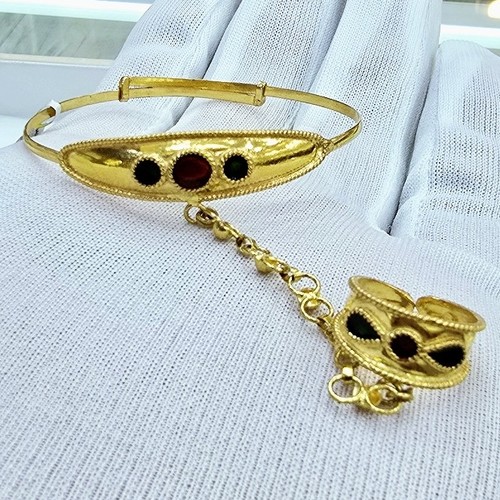 DIVER JEWELLERY (مجوهرات الغواص) - Mafateel Mena gold (21k) weight(5.8)gr free size (Newborn-5years)