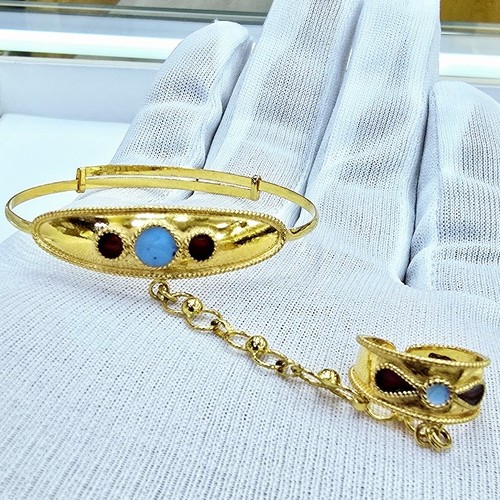 DIVER JEWELLERY (مجوهرات الغواص) - Mafateel Mena gold (21k) weight(5.8)gr free size (Newborn-5years)