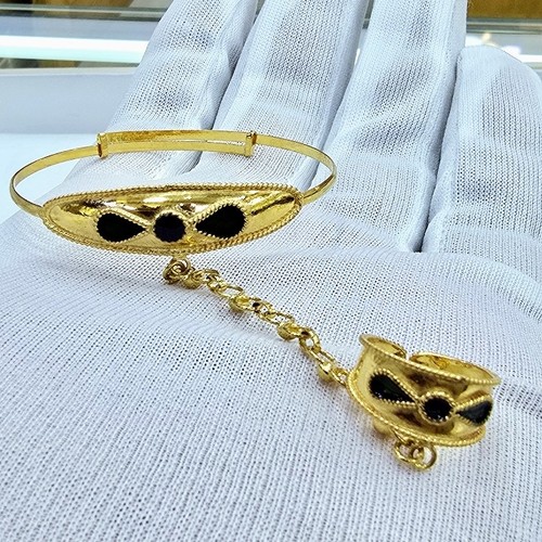 DIVER JEWELLERY (مجوهرات الغواص) - Mafateel Mena gold (21k) weight(5.8)gr free size (Newborn-5years)