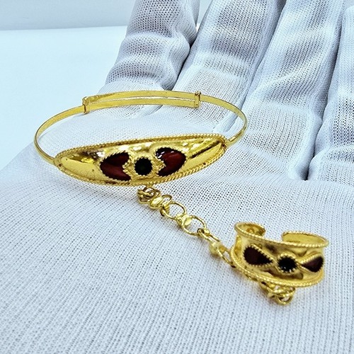 DIVER JEWELLERY (مجوهرات الغواص) - Mafateel Mena gold (21k) weight(5.8)gr free size (Newborn-5years)