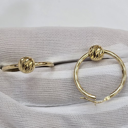 Earings hoops (18k)gold(3.15)gr size (18mm)