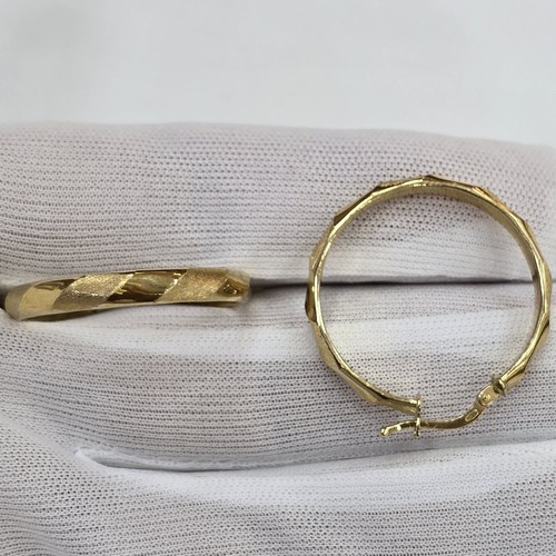 Earings hoops (18k)gold(2.2)gr size (25mm)