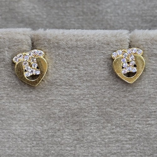 DIVER JEWELLERY (مجوهرات الغواص) - Earings gold (21k) weight (1.6)gr for daily use