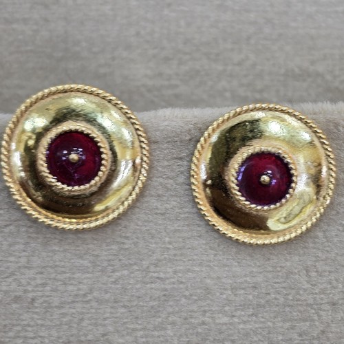 Earings gold meena (21k) weight (2.1)gr