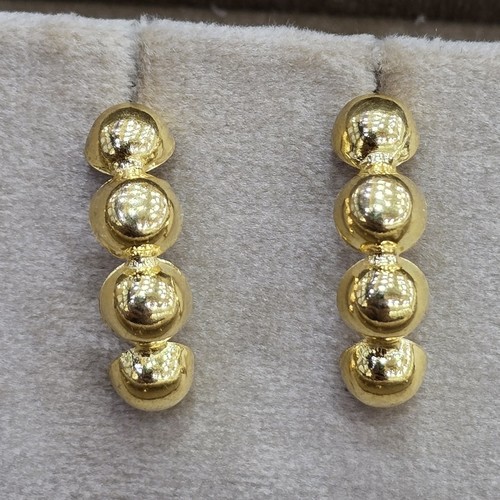 Earings Bubbles gold 21k weight (2.9)gr