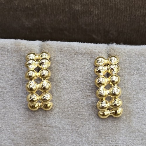 Earings Bubbles gold 21k weight (2.35)gr