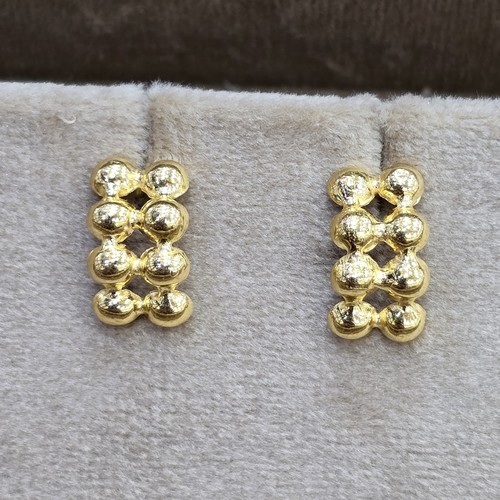 Earings Bubbles gold 21k weight (2)gr