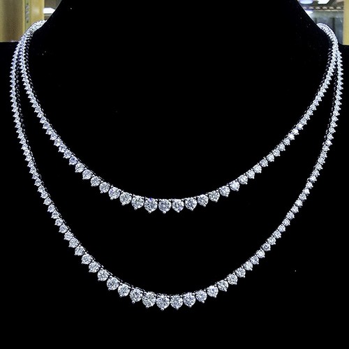 Necklace Diamond (39.4)gr (12.81)crt VVS/FG (40cm) L.G.D