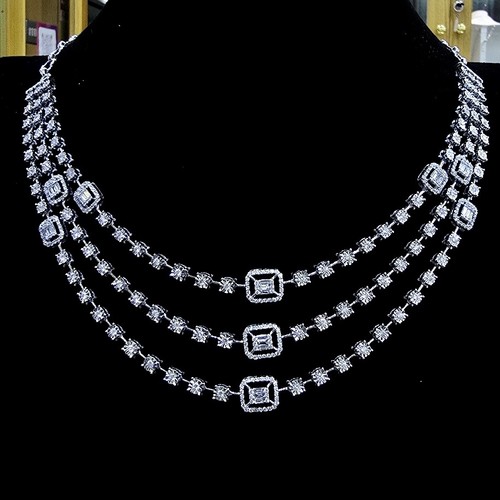 Necklace Diamond (39.26)gr (3.1)crt VVS/FG (40cm) L.G.D