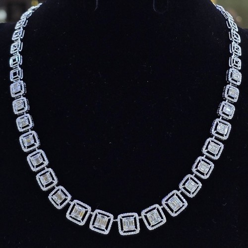 DIVER JEWELLERY (مجوهرات الغواص) - Necklace Diamond (30.04)gr (6.08)crt VVS/FG (45cm) L.G.D