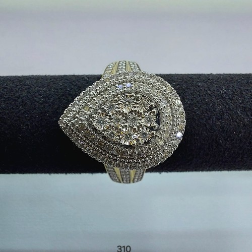 DIVER JEWELLERY (مجوهرات الغواص) - Ring lab Diamond (18k) weight (7.55)gr (0.58)crt (VVS-FG)(L.G.D)