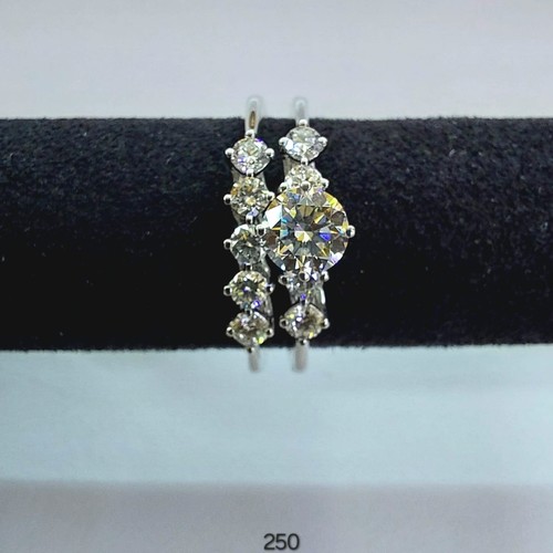 DIVER JEWELLERY (مجوهرات الغواص) - Twins lab Diamond (18k) weight (4.85)gr (0.96)crt (VVS-FG)(L.G.D)