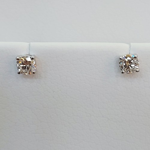 Earings Diamond gold(18k) (1.16)gr (0.48)crt (VVS-FG)L.G.D