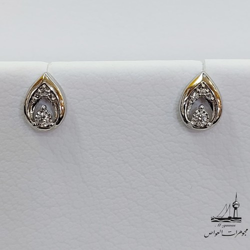 DIVER JEWELLERY (مجوهرات الغواص) - (18k) (1.4)gr (0.04)crt (VVS-FG)L.G.D تراچي الماس مخبري و ذهب عيار ١٨