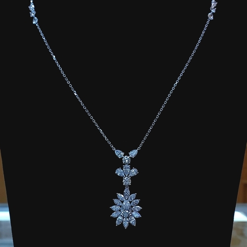 DIVER JEWELLERY (مجوهرات الغواص) - Necklace  Diamond 18k(12.9)gr (5.08)crt VVS/FG (65cm) L.G.D