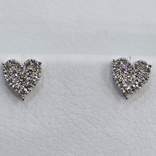 DIVER JEWELLERY (مجوهرات الغواص) - earings lab grown Diamond18k (1.8)gr (0.30)crt (VVS-FG)