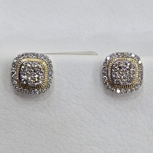 DIVER JEWELLERY (مجوهرات الغواص) - Earings Diamond 18k(2.8)gr (0.66)crt (VVS-FG) L.G.D