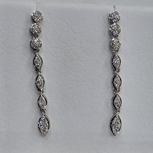 DIVER JEWELLERY (مجوهرات الغواص) - Earings Diamond 18k(2.8)gr (0.25)crt (VVS-FG) L.G.D